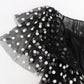 Dolce & Gabbana Black White Polka Dotted Ruffled Dress