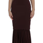 Dolce & Gabbana Bordeaux Stretch Full Length Sheath Dress