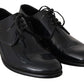 Dolce & Gabbana Blue Leather Polished Dress Derby Shoes