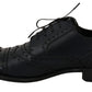 Dolce & Gabbana Dark Blue Leather Wingtip Oxford Dress Shoes