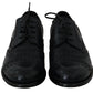 Dolce & Gabbana Dark Blue Leather Wingtip Oxford Dress Shoes