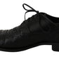 Dolce & Gabbana Black Leather Wingtip Oxford Dress Shoes