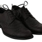 Dolce & Gabbana Black Leather Wingtip Oxford Dress  Shoes