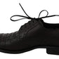 Dolce & Gabbana Black Leather Wingtip Oxford Dress  Shoes