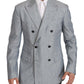 Dolce & Gabbana Blue Flax NAPOLI Jacket Coat Blazer