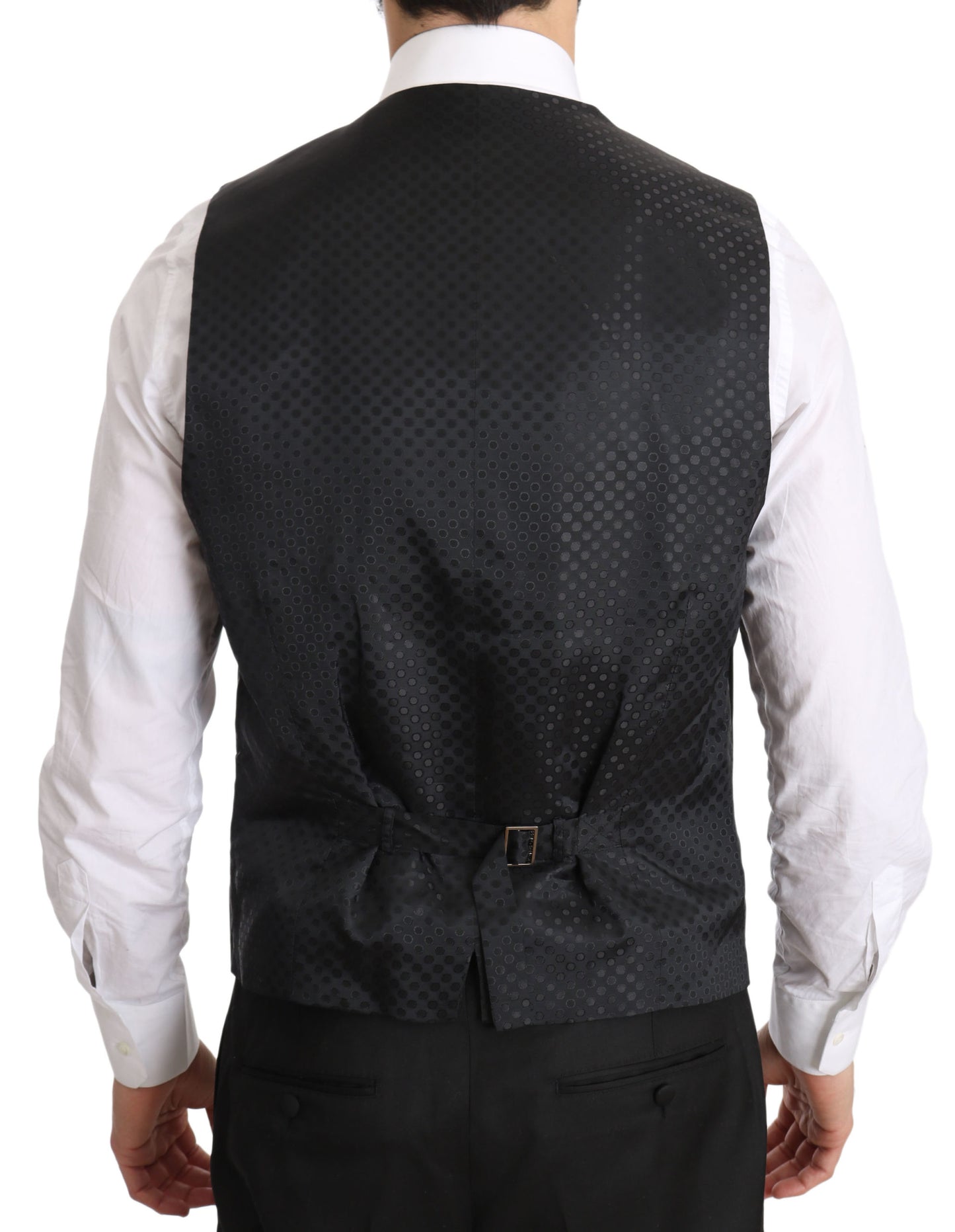 Dolce & Gabbana Gray Gilet STAFF Regular Fit Formal Vest