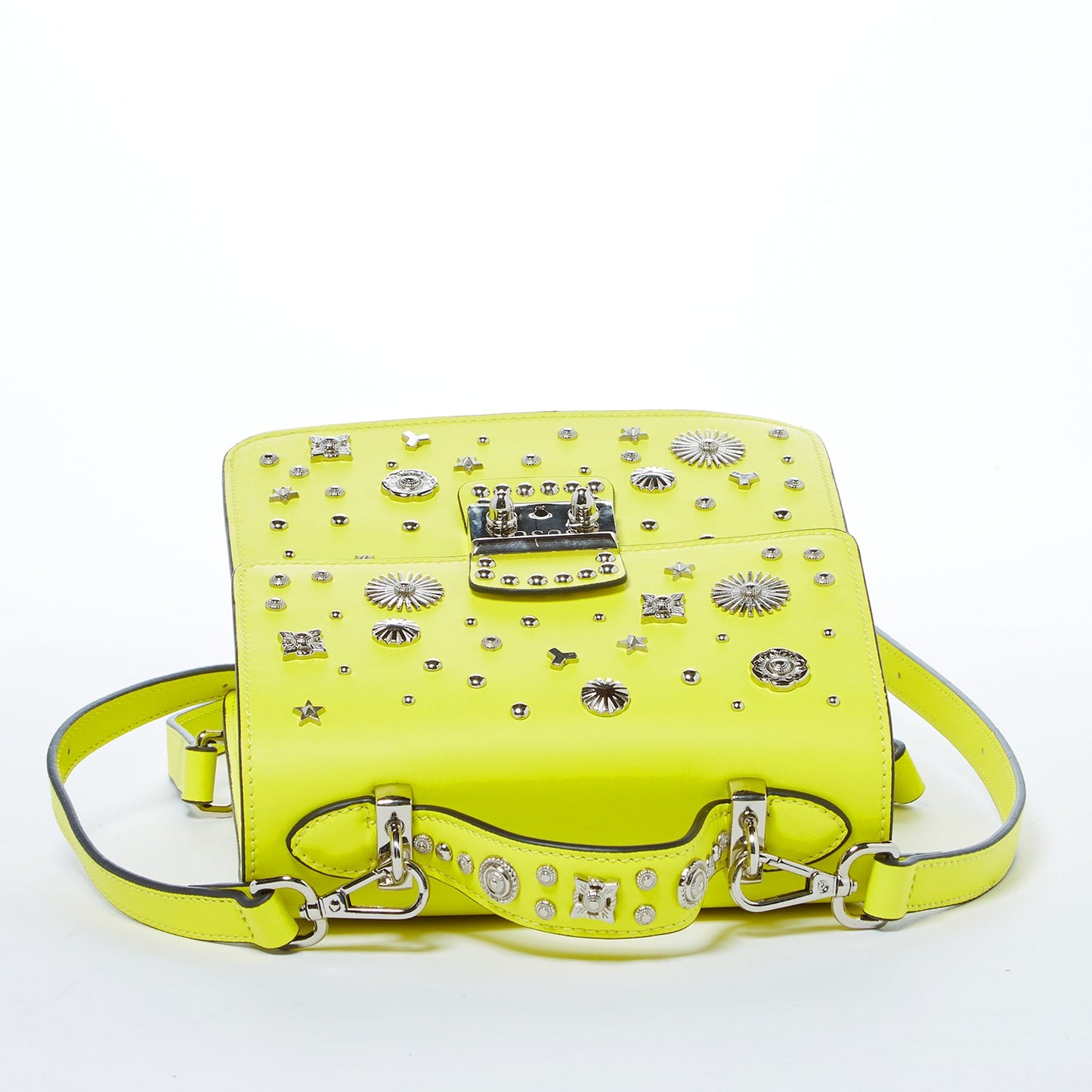 SUSU The Hollywood Yellow Leather Backpack Handbag