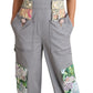 Dolce & Gabbana Gray Overall Jeans Gray Denim Crystal Hortensia