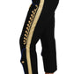 Dolce & Gabbana Elegant Black Military Embellished Pants