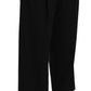 Dolce & Gabbana Black Print Trousers Pants