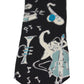 Dolce & Gabbana Black 100% Silk Musical Isntrument Print Classic Tie