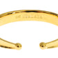 Nialaya CZ Gold Sterling 925 Silver Bangle Bracelet