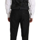 Dolce & Gabbana Black Wool Dress Waistcoat Gillet Vest