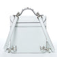 SUSU The Hollywood White Leather Backpack Handbag