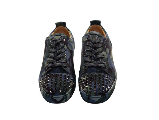 Christian Louboutin Louis Junior Spikes Orlato Camouflage Laceup Sneakers