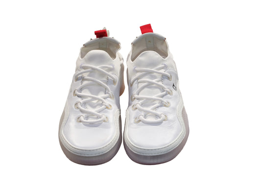 Christian Louboutin Arpoador Flat White Suede Sneakers