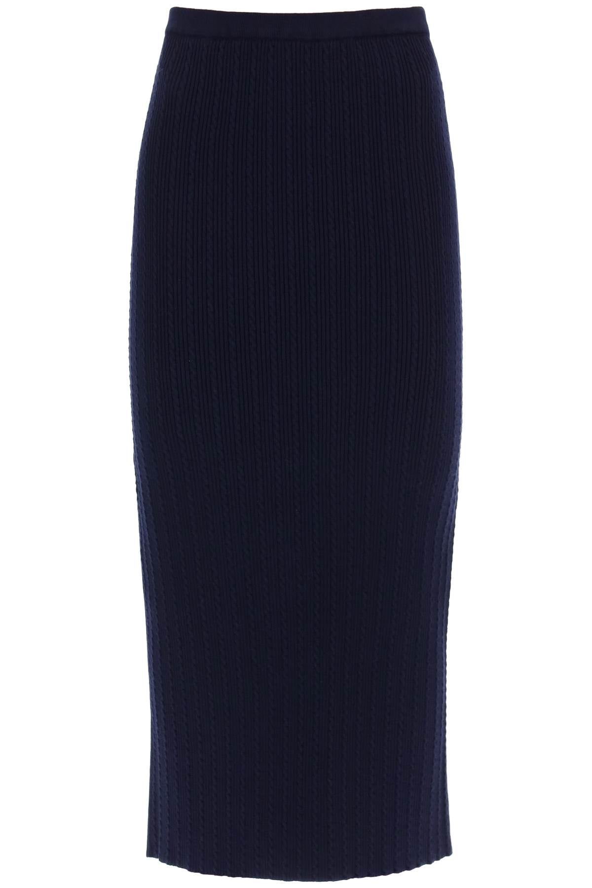 Alessandra Rich Black Knit Pencil Skirt