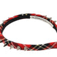 Alessandra Rich tartan headband with spike