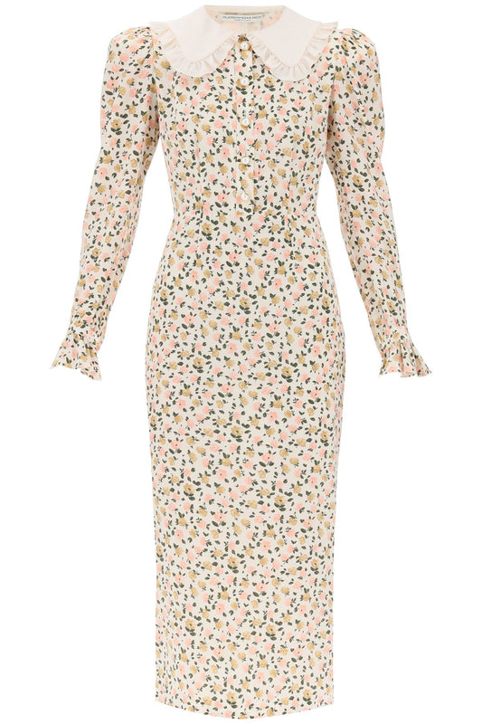 Alessandra Rich floral shirt dress