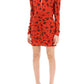 Alessandra Rich high-neck floral mini dress