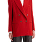 Alessandra Rich Red Oversized Double Breasted Blazer