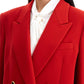 Alessandra Rich Red Oversized Double Breasted Blazer