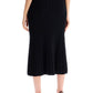 Alessandra Rich Black Cable Knit Midi Skirt