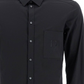 Dolce & Gabbana Dark Gray Embroidered Logo Pocket Shirt