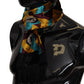 Dolce & Gabbana Multicolor DG Logo Print Shawl Wrap Fringe Scarf