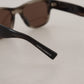 Dolce & Gabbana Brown Acetate Square DG338F Sunglasses