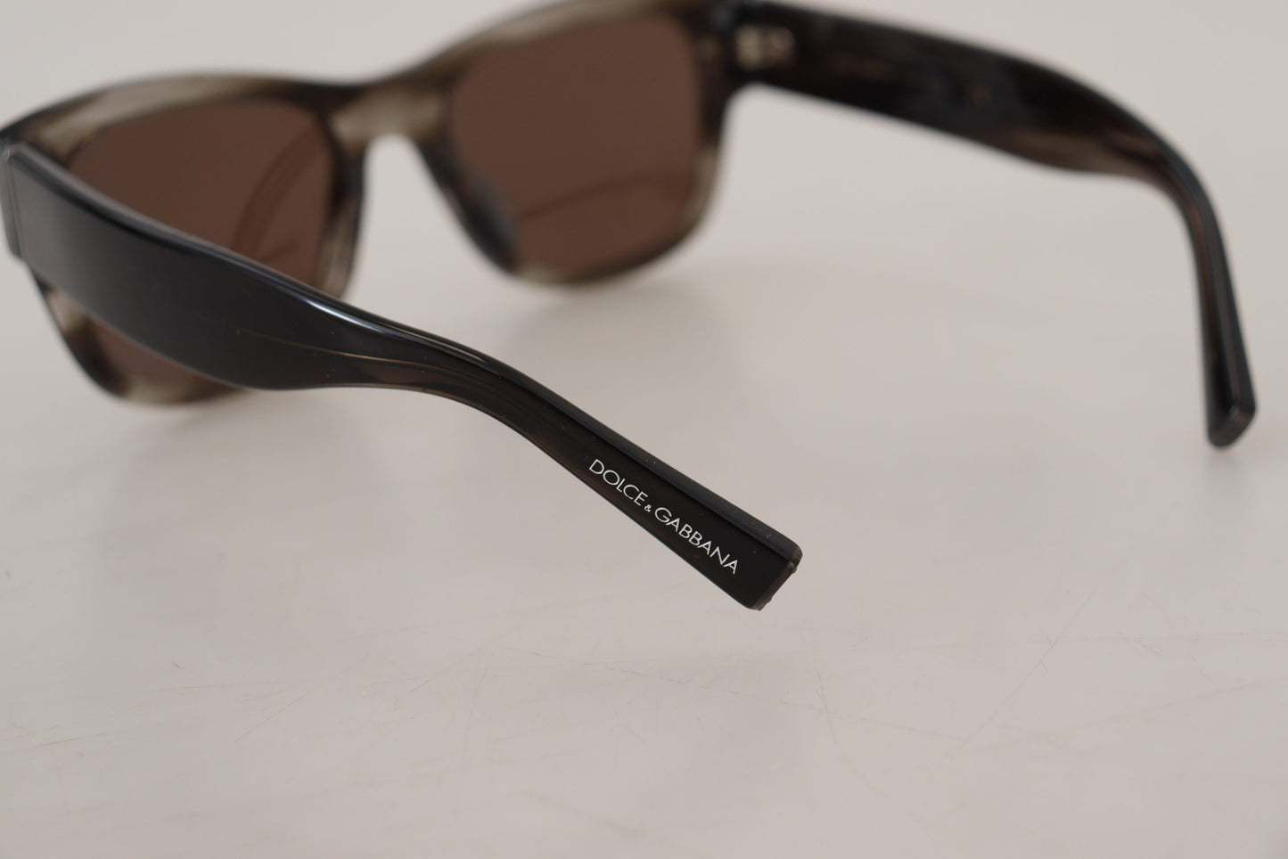 Dolce & Gabbana Brown Acetate Square DG338F Sunglasses