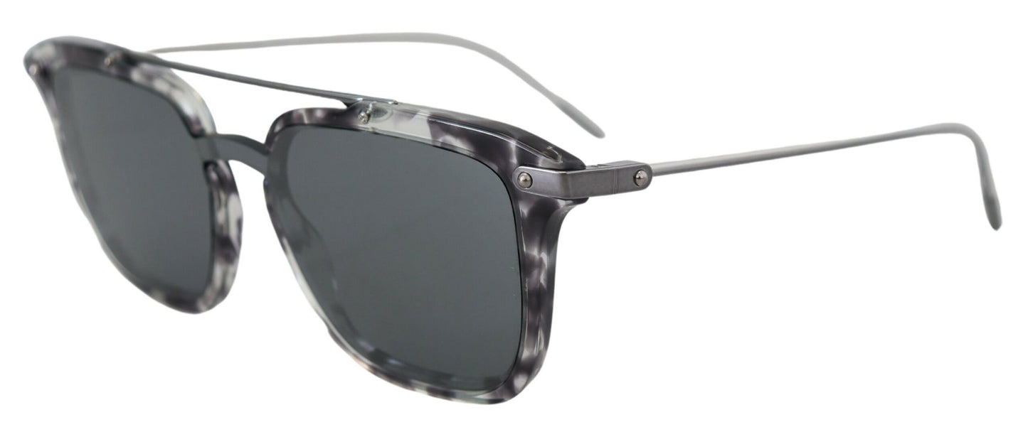 Dolce & Gabbana Gray DG4327-B Gray Frame Metal Gray Lenses Sunglasses