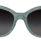 Dolce & Gabbana Blue Lace Acetate Crystal Round DG4190 Sunglasses