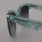 Dolce & Gabbana Blue Lace Acetate Crystal Round DG4190 Sunglasses