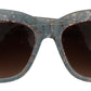 Dolce & Gabbana Blue Lace Acetate Crystal Butterfly DG4231 Sunglasses