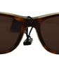 Dolce & Gabbana Plastic Full Rim Brown Mirror Lens DG4284 Sunglasses