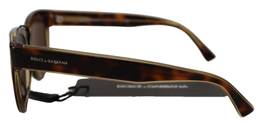 Dolce & Gabbana Plastic Full Rim Brown Mirror Lens DG4284 Sunglasses