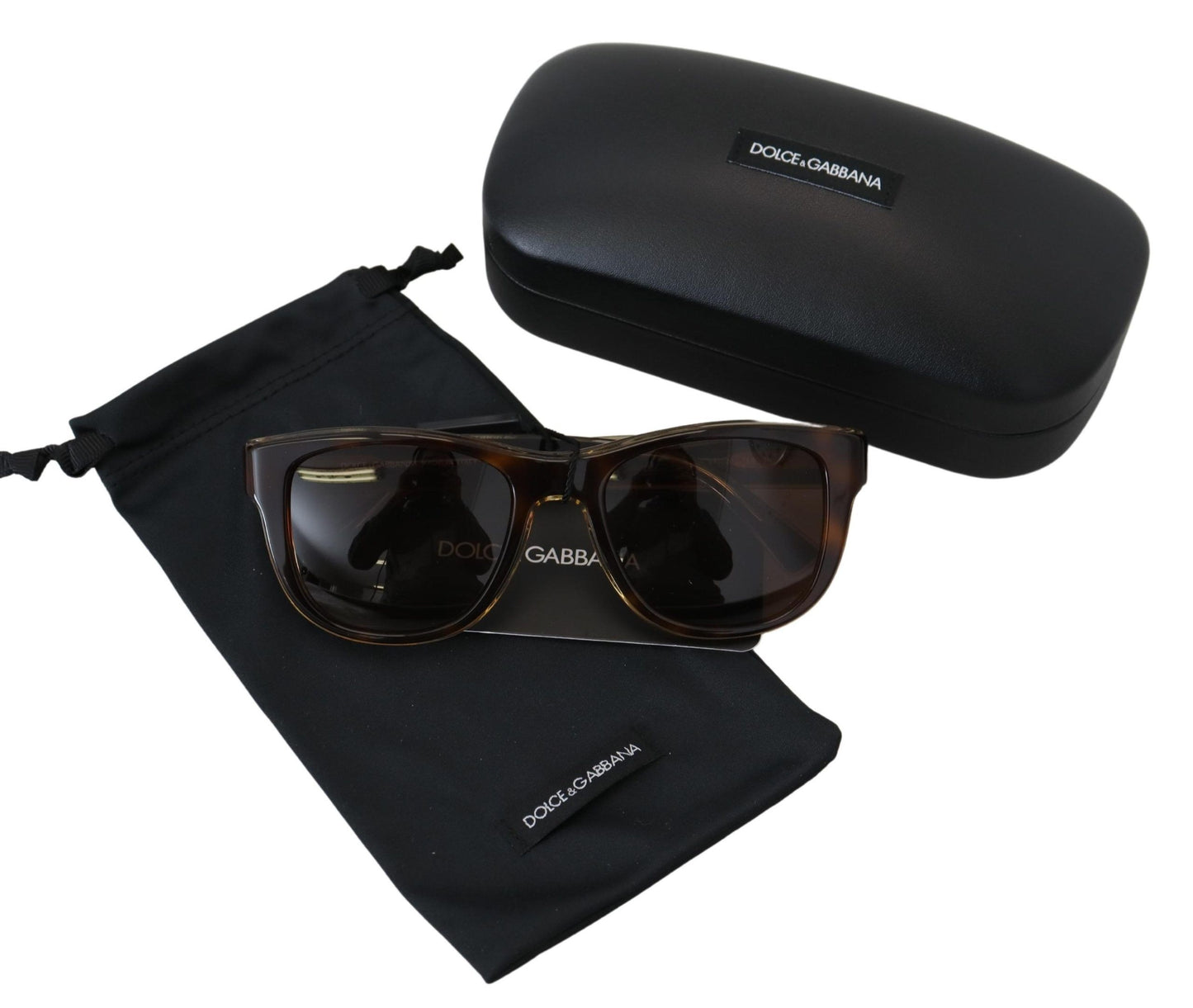 Dolce & Gabbana Plastic Full Rim Brown Mirror Lens DG4284 Sunglasses