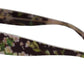 Dolce & Gabbana Black Floral Acetate Rectangle Shades DG4231F Sunglasses