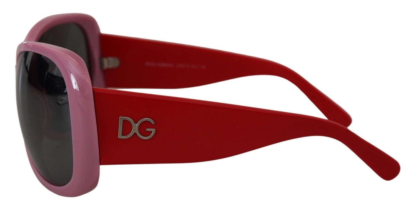 Dolce & Gabbana Pink Red Plastic Frame Oversized DG4033 Sunglasses