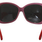 Dolce & Gabbana Pink Red Plastic Frame Oversized DG4033 Sunglasses