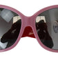 Dolce & Gabbana Pink Red Plastic Frame Oversized DG4033 Sunglasses