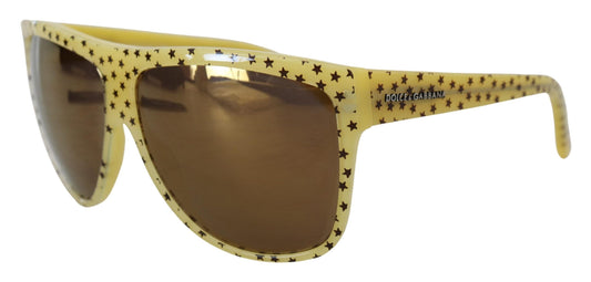 Dolce & Gabbana Yellow Stars Acetate Square Shades DG4125 Sunglasses