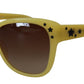 Dolce & Gabbana Yellow Acetate Frame Stars Embellishment DG4124 Sunglasses