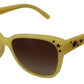 Dolce & Gabbana Yellow Acetate Frame Stars Embellishment DG4124 Sunglasses