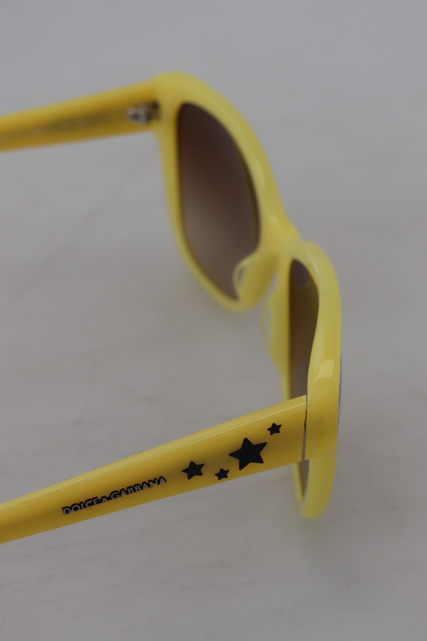 Dolce & Gabbana Yellow Acetate Frame Stars Embellishment DG4124 Sunglasses