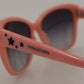 Dolce & Gabbana Pink Acetate Frame Stars Embellishment DG4124 Sunglasses