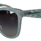 Dolce & Gabbana Blue Lace Crystal Acetate Butterfly DG4190 Sunglasses