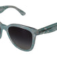 Dolce & Gabbana Blue Lace Crystal Acetate Butterfly DG4190 Sunglasses