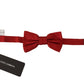 Dolce & Gabbana Elegant Red Silk Tied Bow Tie